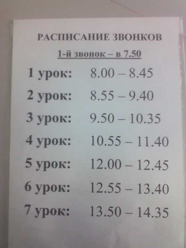 Во сколько начинается и заканчивается урок в школе: расписание на каждый день