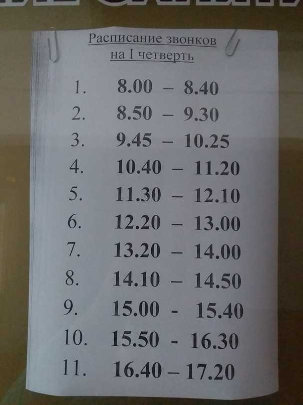 Режим работы учреждения, расписание