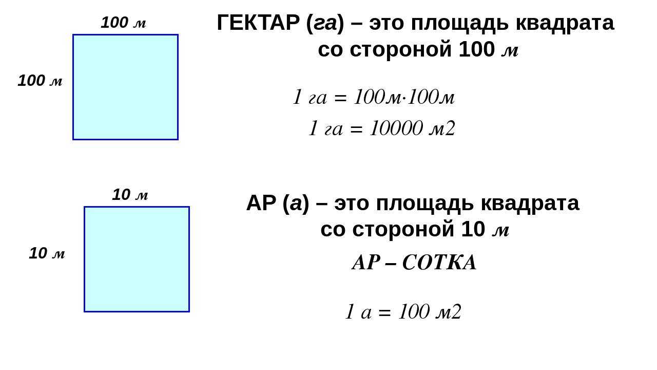 Сколько соток в гектаре 📐 и квадратных метров земли: десятин и акров