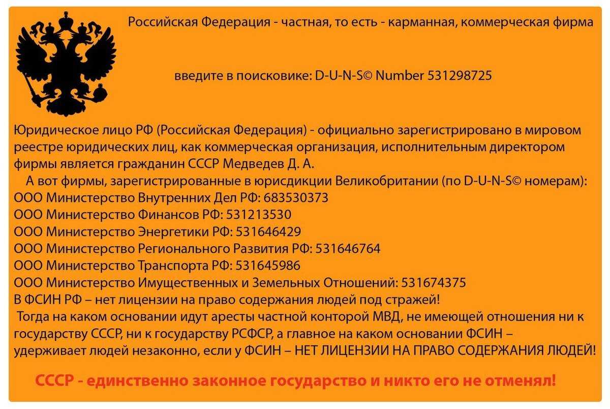 Где зарегистрирована российская федерация и кому принадлежит регистрация