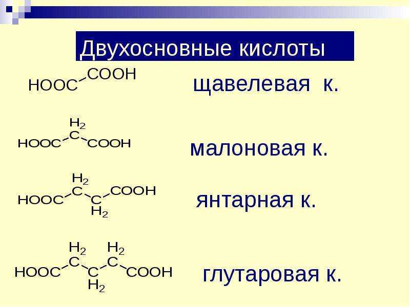 Двухосновная кислота: определение, свойства и примеры