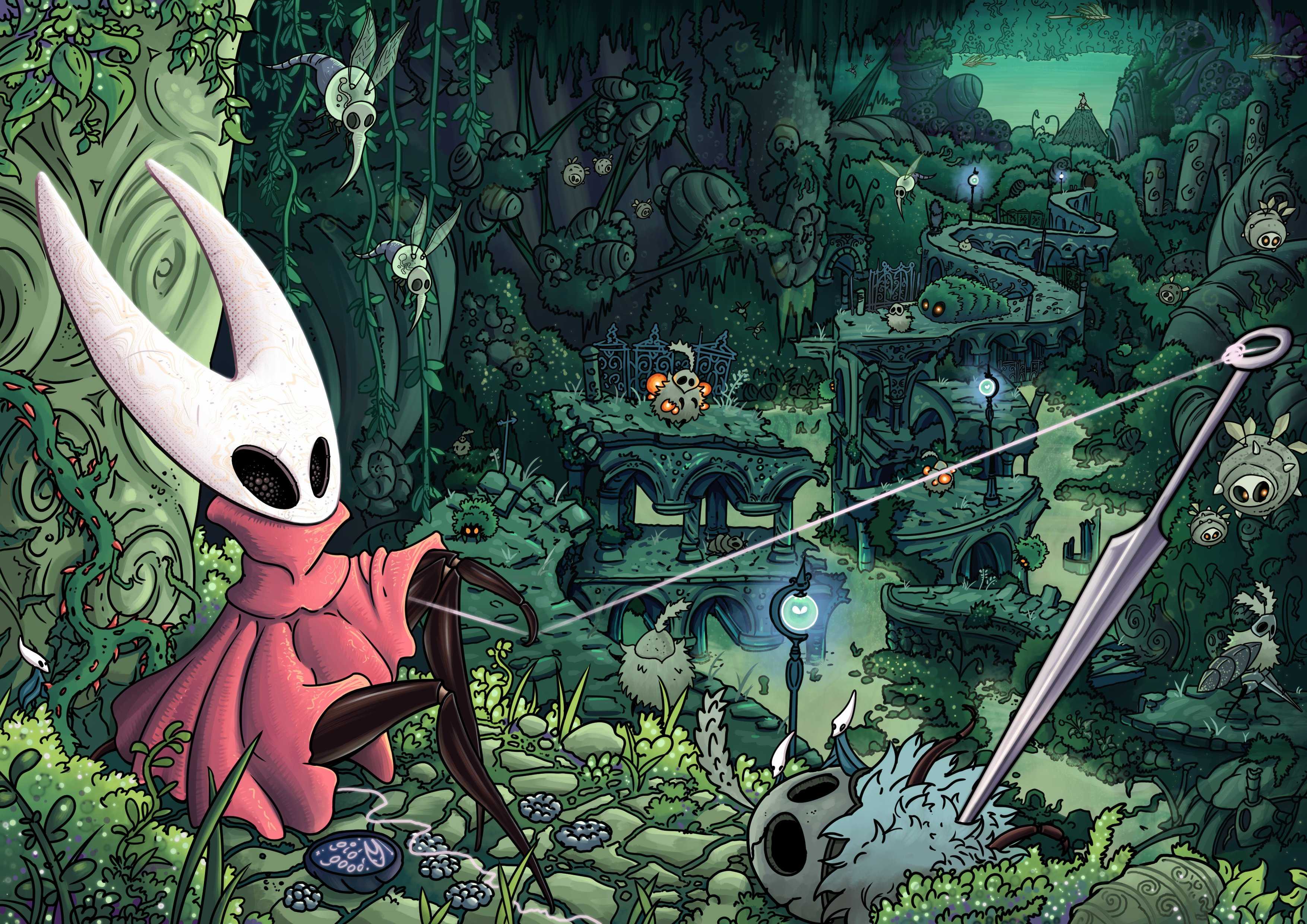 Hollow knight. способности и заклинания