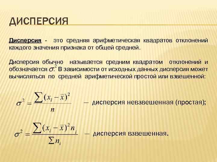 Дисперсия случайной величины: может ли быть отрицательной?