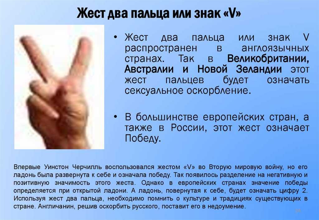 Значение жестов в разных странах мира