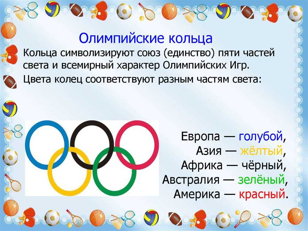 Что означают цвета олимпийских колец и другие интересные факты