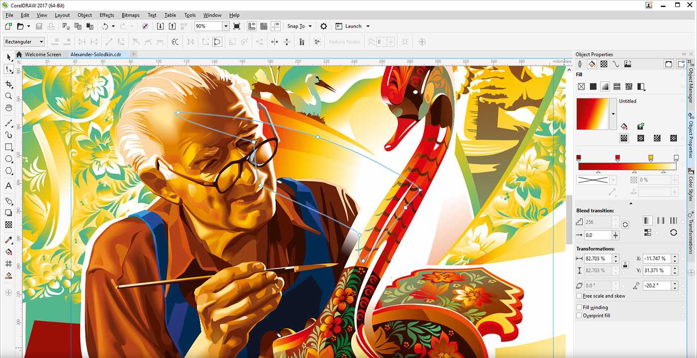 Графический редактор coreldraw