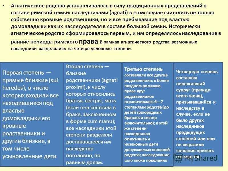 Степени родства у русских