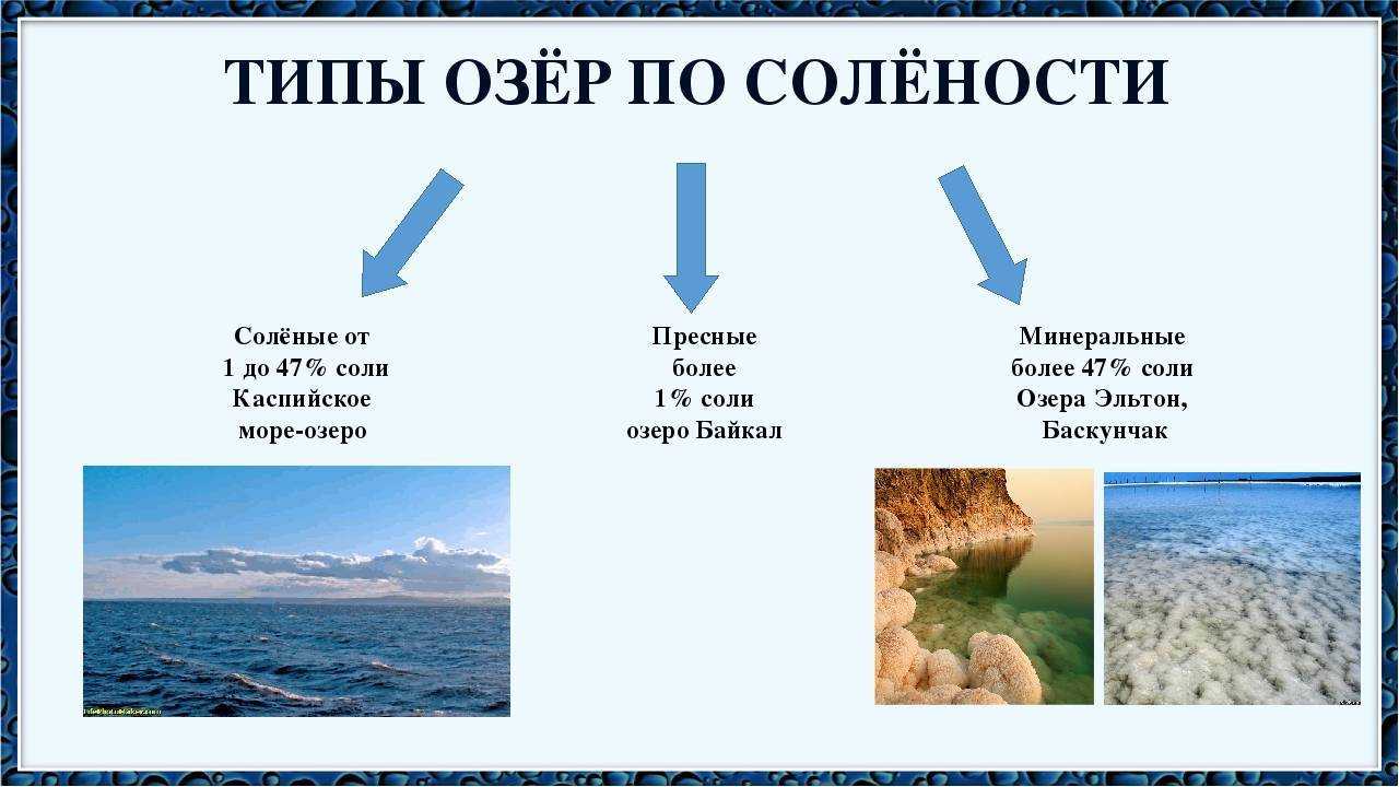 Что значит пресноводное озеро?