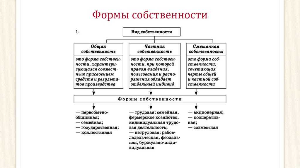 Формы собственности в россии: что это, виды и описание