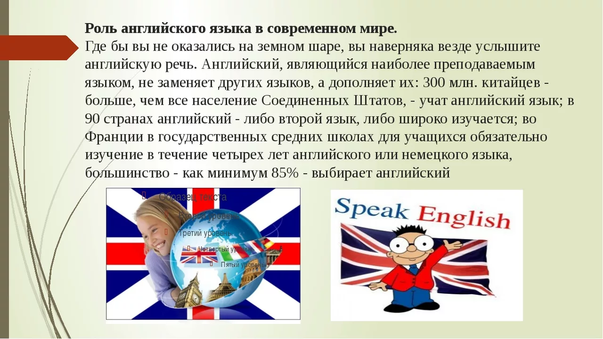 Сочинение русский язык в современном мире