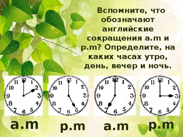 Am и pm — обозначение времени в английском языке ⌚