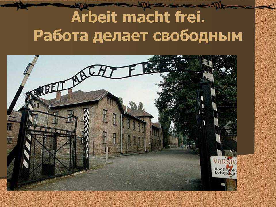 Что было написано на воротах бухенвальда