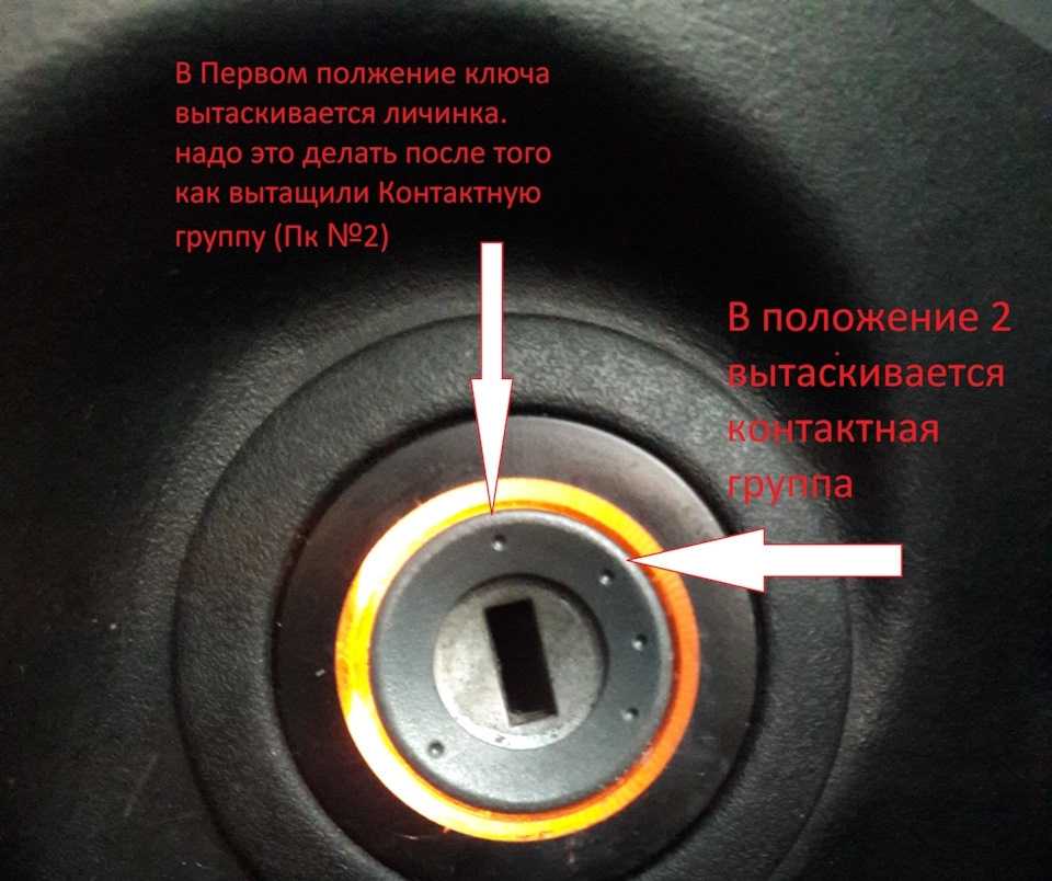 Куда вставляется ключ зажигания: правильное расположение