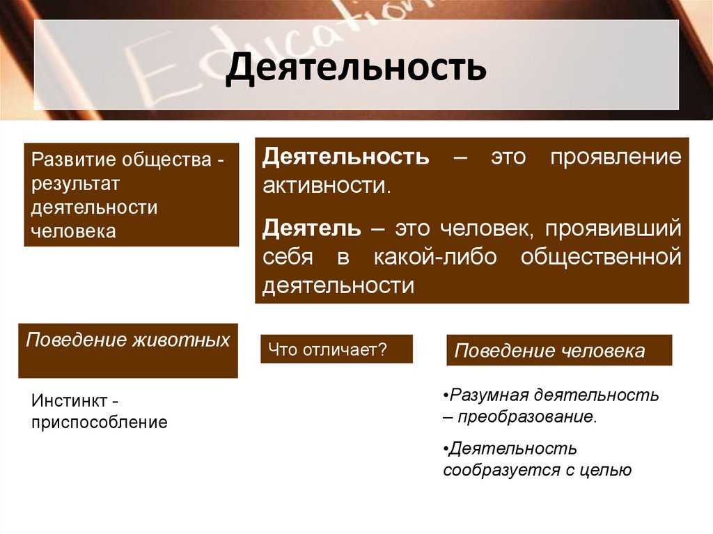 Мышление и деятельность