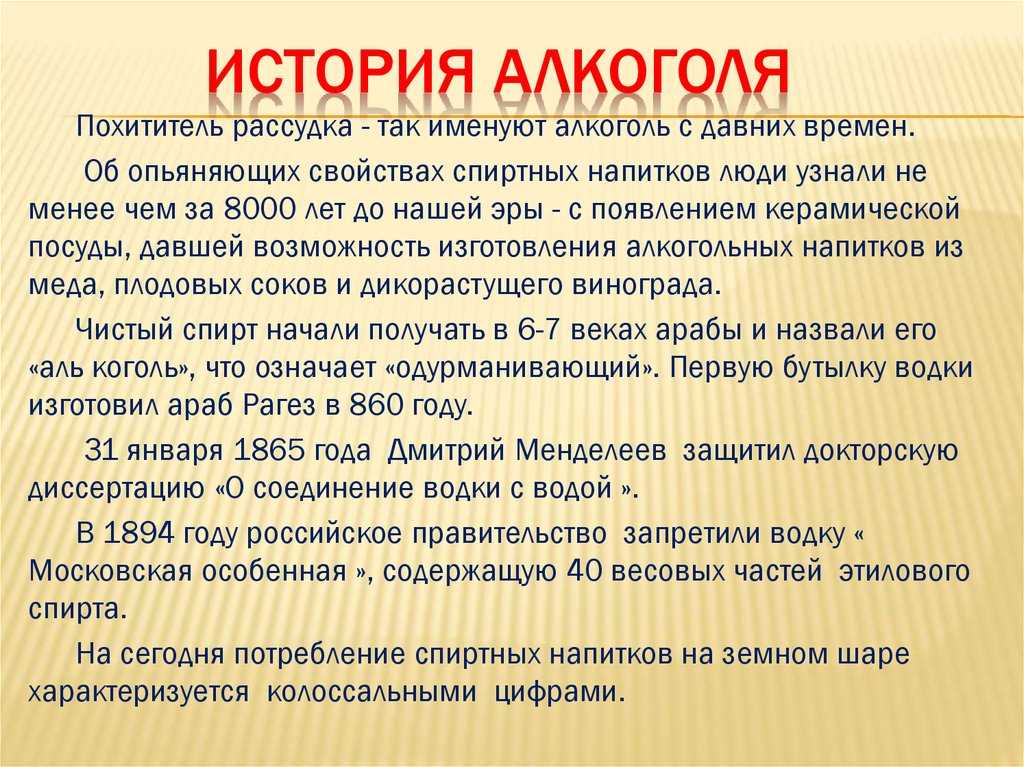 Кто и в каком году придумал водку