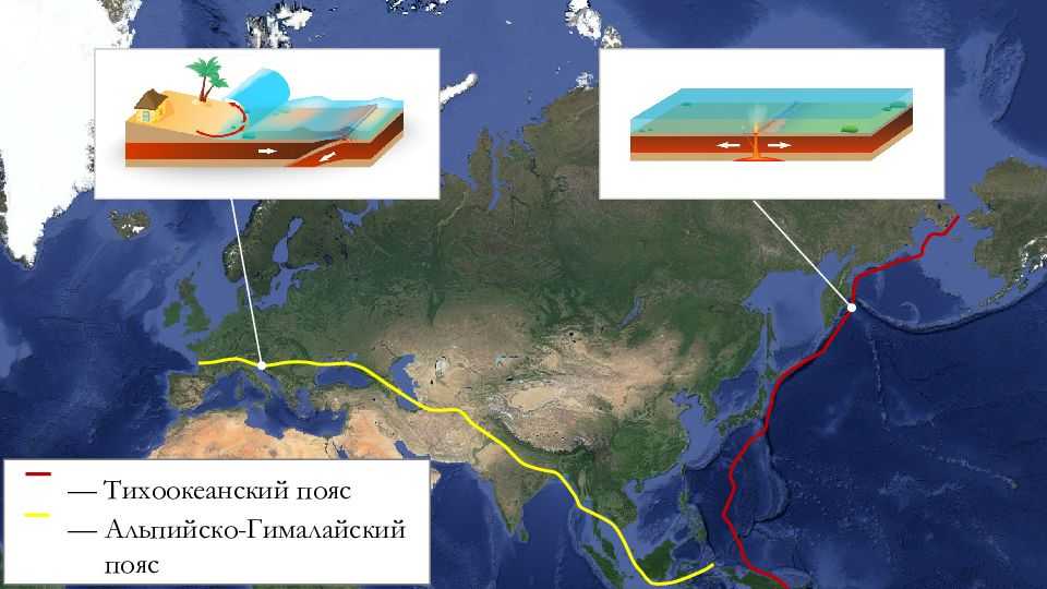 Сейсмические пояса земли - расположение, причины образования и названия зон