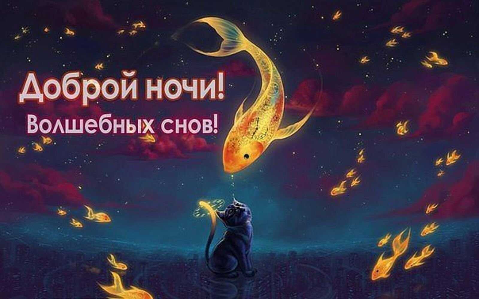 Доброй ночи когда говорят