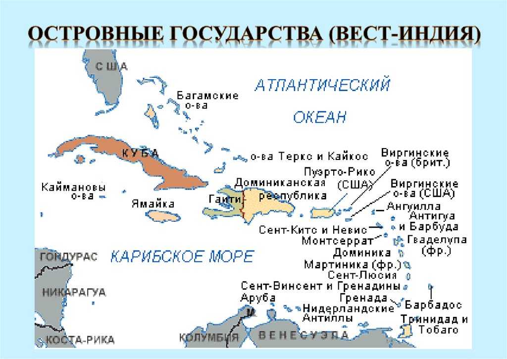 Островные страны мира — список государств со столицами и краткое описание — природа мира