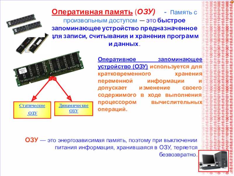Хранение данных в компьютере