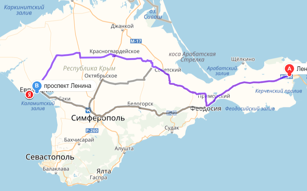 Из ростова-на-дону в крым на машине