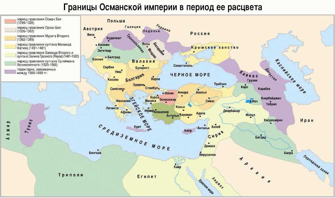 Османская империя в xvi-xvii веках: история расцвета и упадка могущества